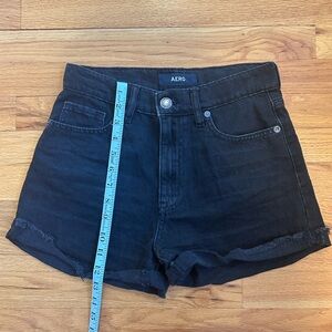 Aeropostale Women's Black Jean Shorts